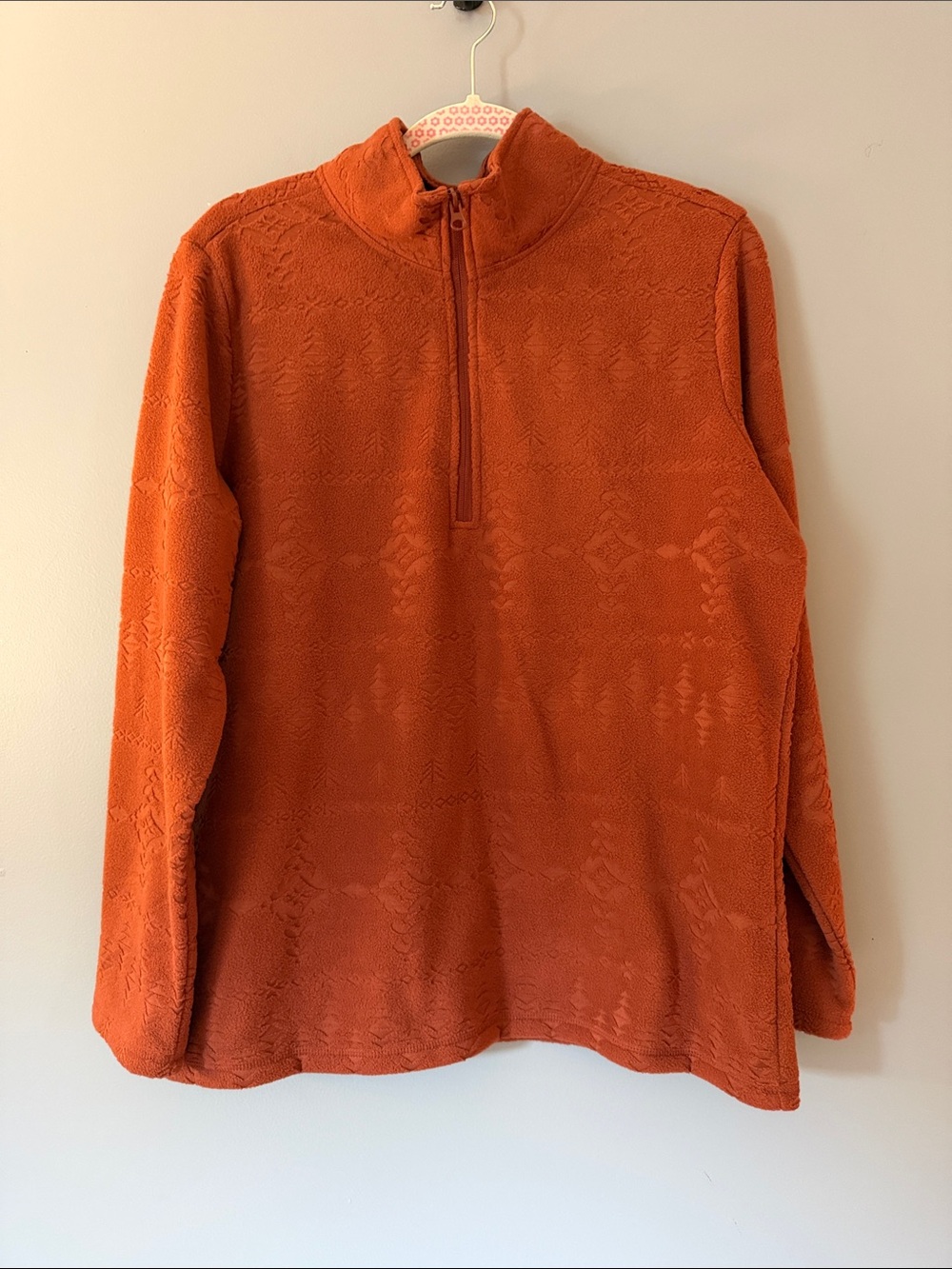 Women's Half-Zip Fleece Pullover - OrangeHenna The Vermont Country ST
